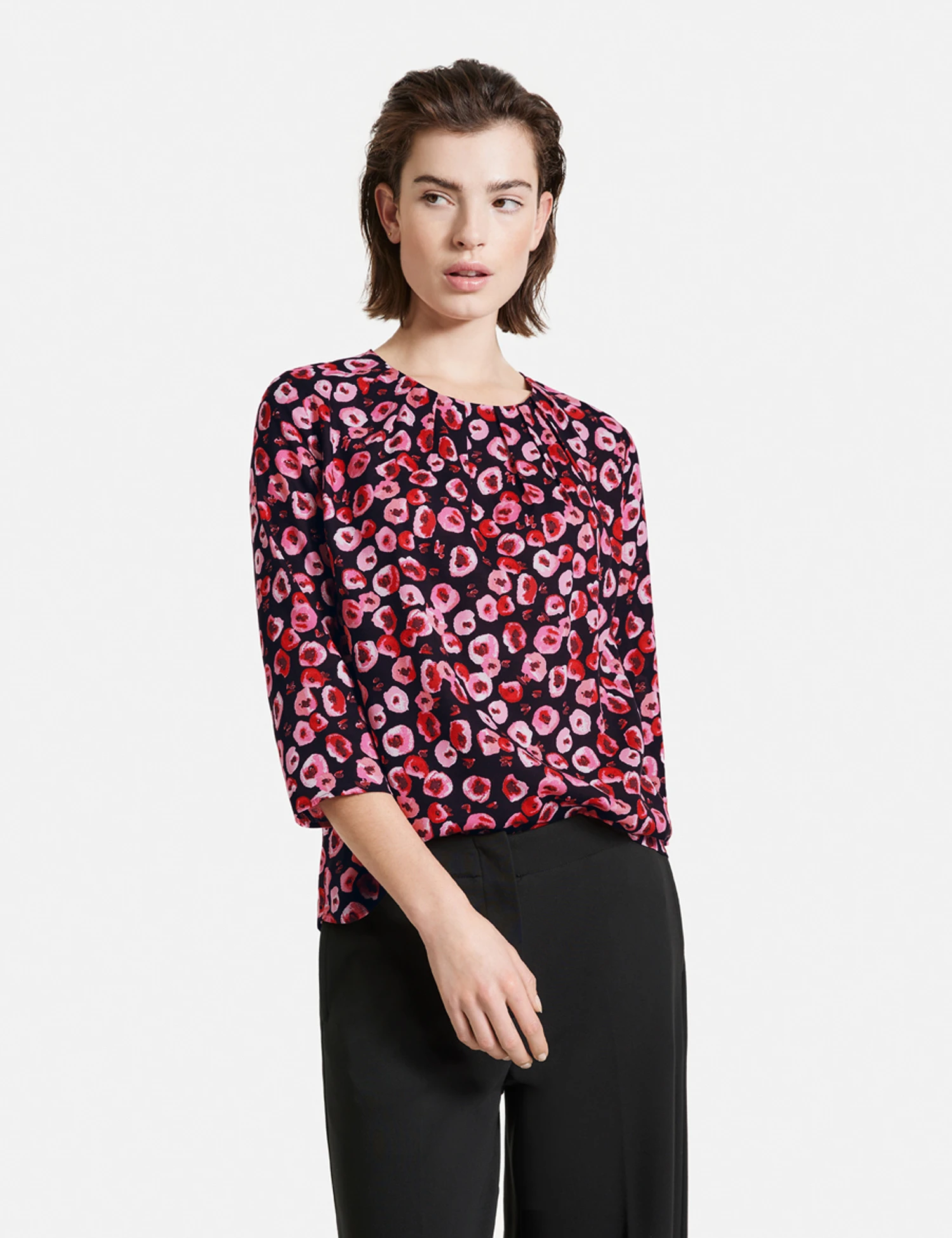 Taifun 3/4 Arm Bluse Mit Allover-Print 7 Taifun 3/4 Arm Bluse Mit Allover-Print – Bild 7