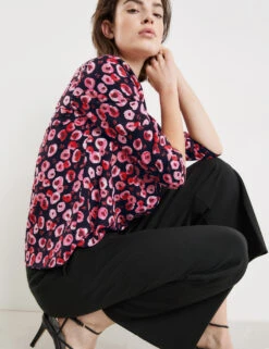 Taifun 3/4 Arm Bluse Mit Allover-Print 11 Taifun 3/4 Arm Bluse Mit Allover-Print -Gerry Stil Geschaft 34 arm bluse mit allover print 102