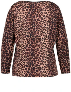 3/4 Arm Shirt Mit Animal-Print -Gerry Stil Geschaft 34 arm shirt mit animal print 03