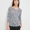 Gerry Weber 3/4 Arm Shirt Mit Ausbrenner-Optik