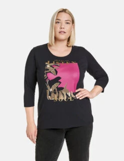 3/4 Arm Shirt Mit Frontprint 13 3/4 Arm Shirt Mit Frontprint -Gerry Stil Geschaft 34 arm shirt mit frontprint 01