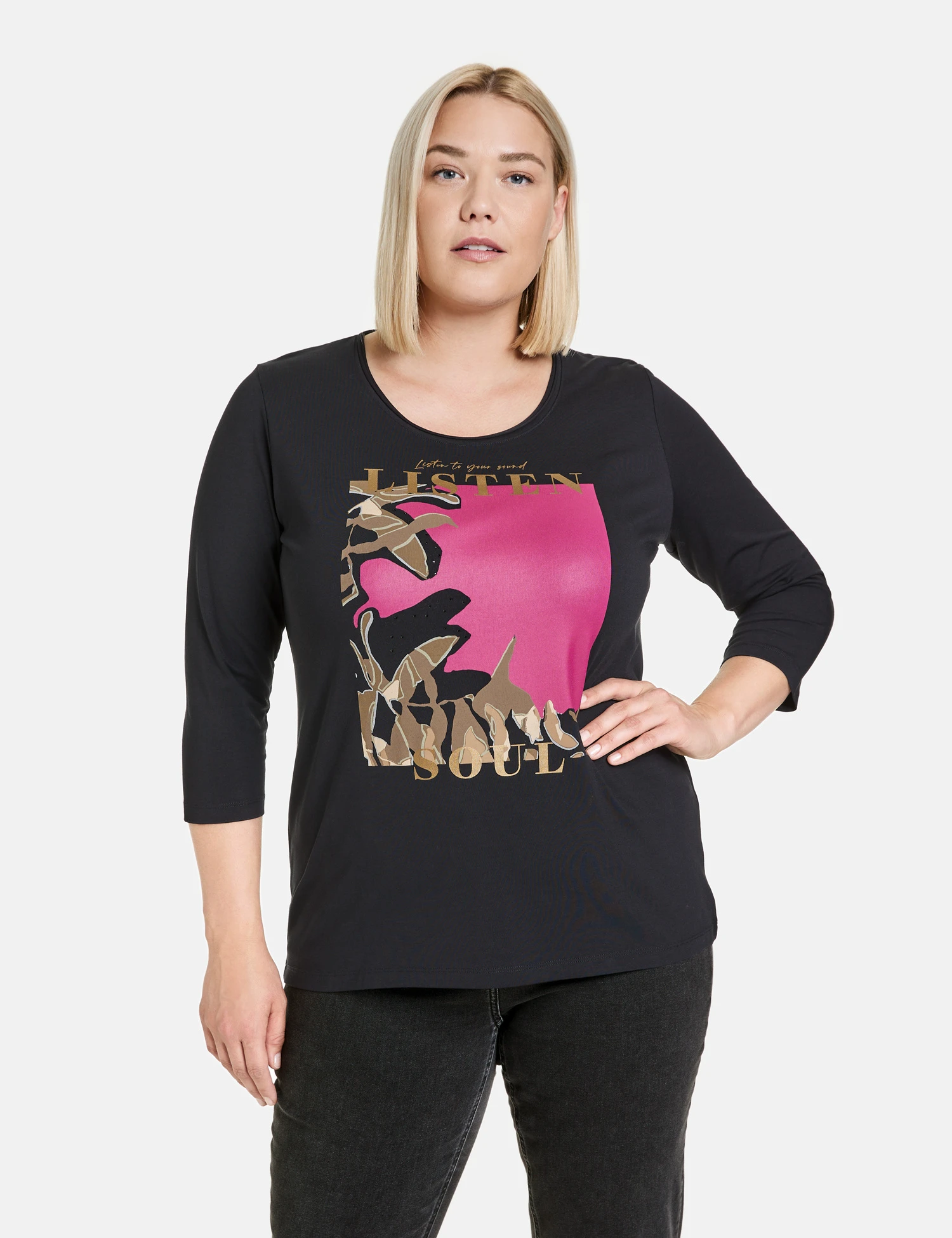 3/4 Arm Shirt Mit Frontprint 7 3/4 Arm Shirt Mit Frontprint – Bild 7