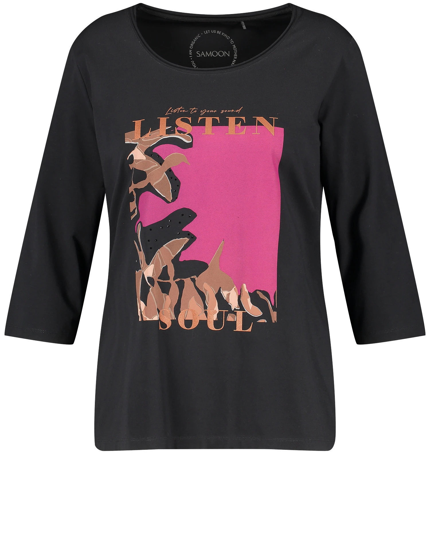 3/4 Arm Shirt Mit Frontprint 2 3/4 Arm Shirt Mit Frontprint – Bild 2