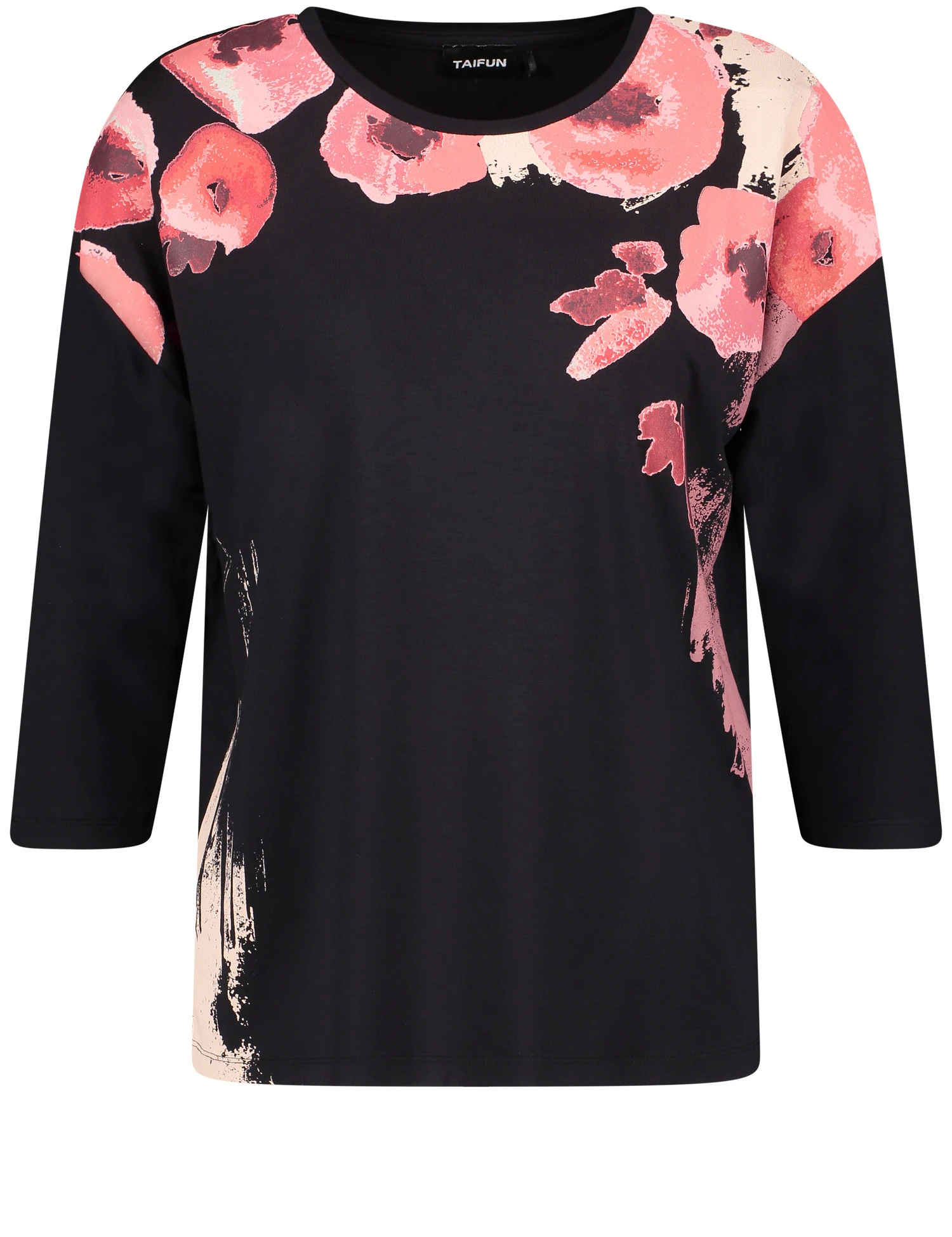 Taifun 3/4 Arm Shirt Mit Platziertem Print 2 Taifun 3/4 Arm Shirt Mit Platziertem Print – Bild 2