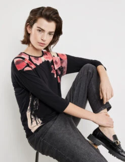 Taifun 3/4 Arm Shirt Mit Platziertem Print 11 Taifun 3/4 Arm Shirt Mit Platziertem Print -Gerry Stil Geschaft 34 arm shirt mit platziertem print 102