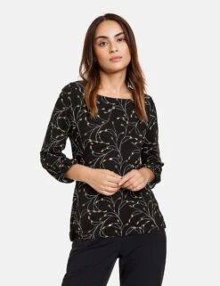 Taifun 3/4 Arm Shirt Mit Print 13 Taifun 3/4 Arm Shirt Mit Print -Gerry Stil Geschaft 34 arm shirt mit print 01