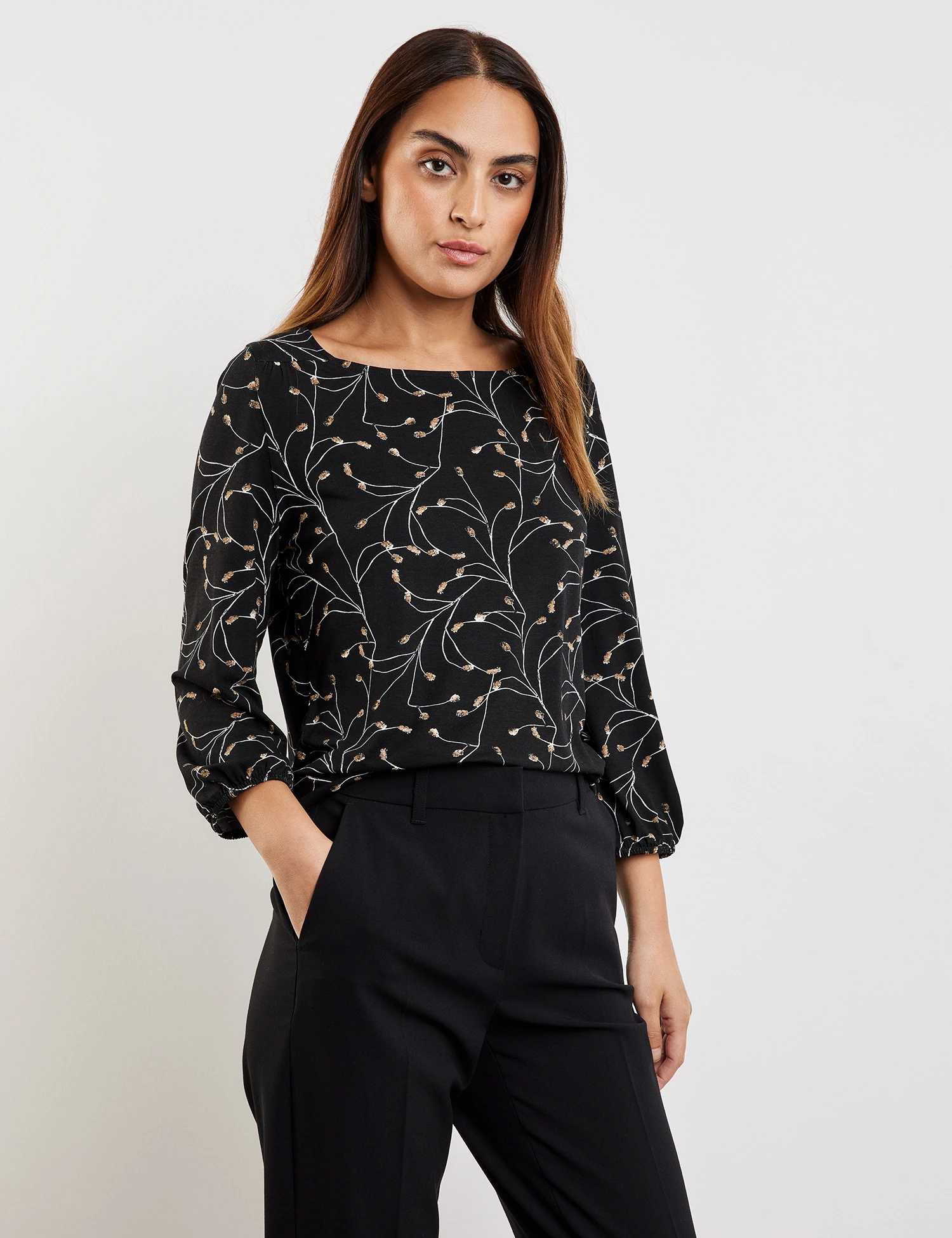 Taifun 3/4 Arm Shirt Mit Print 1 Taifun 3/4 Arm Shirt Mit Print