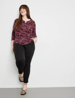 3/4 Arm Shirt Mit Ring-Detail -Gerry Stil Geschaft 34 arm shirt mit ring detail 102