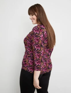 3/4 Arm Shirt Mit Ring-Detail -Gerry Stil Geschaft 34 arm shirt mit ring detail 104