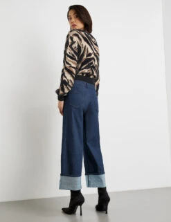 Taifun 3/4 Jeans Culotte Wide Leg -Gerry Stil Geschaft 34 jeans culotte wide leg 104