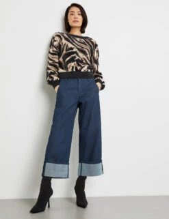 Taifun 3/4 Jeans Culotte Wide Leg