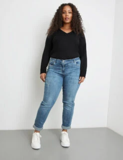 5-Pocket Jeans Betty Mit Saumaufschlag
