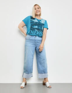 7/8 Jeans Mit Weitem Bein Carlotta