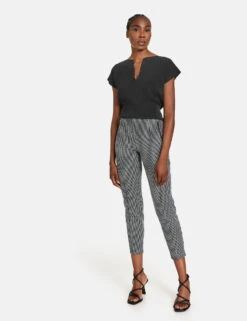 Gerry Weber 7/8 Stretchhose Mit Dehnbund -Gerry Stil Geschaft 78 stretchhose mit dehnbund 01