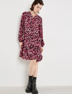 Taifun A-Linien-Kleid Mit Floral-Print