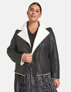 Bikerjacke Mit Teddyfell 13 Bikerjacke Mit Teddyfell -Gerry Stil Geschaft bikerjacke mit teddyfell 01