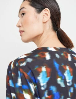 Taifun Bluse Aus Edlem Satin -Gerry Stil Geschaft bluse aus edlem satin 100