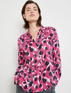 Taifun Bluse Mit Animal-Print