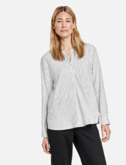 Gerry Weber Bluse Mit Krempelarm -Gerry Stil Geschaft bluse mit krempelarm 01