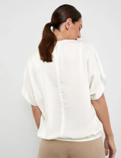 Gerry Weber Blusenshirt Mit Elastischem Saum -Gerry Stil Geschaft blusenshirt mit elastischem saum 104