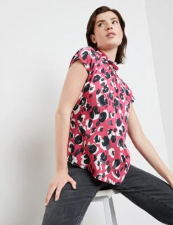 Taifun Blusenshirt Mit Leo-Dessin -Gerry Stil Geschaft blusenshirt mit leo dessin 102