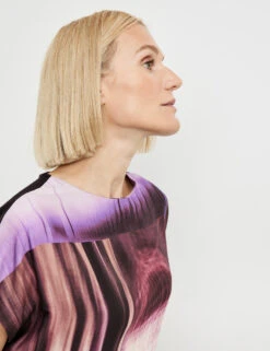 Gerry Weber Blusenshirt Mit Material-Patch -Gerry Stil Geschaft blusenshirt mit material patch 100