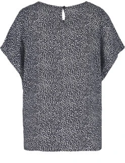 Gerry Weber Blusenshirt Mit Minimalmuster EcoVero 10 Gerry Weber Blusenshirt Mit Minimalmuster EcoVero -Gerry Stil Geschaft blusenshirt mit minimalmuster ecovero 03