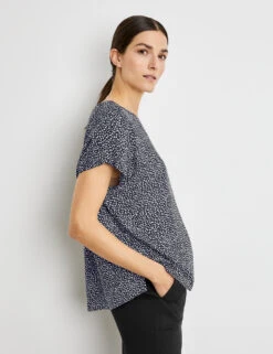 Gerry Weber Blusenshirt Mit Minimalmuster EcoVero 12 Gerry Weber Blusenshirt Mit Minimalmuster EcoVero -Gerry Stil Geschaft blusenshirt mit minimalmuster ecovero 102