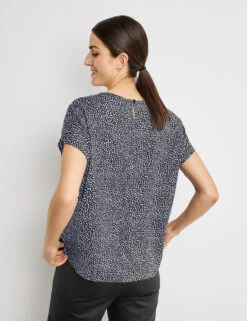 Gerry Weber Blusenshirt Mit Minimalmuster EcoVero 13 Gerry Weber Blusenshirt Mit Minimalmuster EcoVero -Gerry Stil Geschaft blusenshirt mit minimalmuster ecovero 104