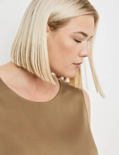 Blusentop Mit Subtilem Glanz -Gerry Stil Geschaft blusentop mit subtilem glanz 100