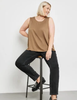 Blusentop Mit Subtilem Glanz -Gerry Stil Geschaft blusentop mit subtilem glanz 102