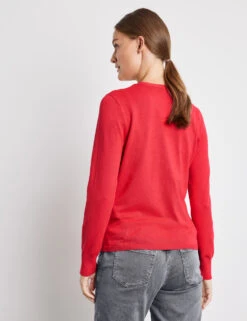 Taifun Cardigan Aus Feinstrick Mit Geschlitztem Ärmel -Gerry Stil Geschaft cardigan aus feinstrick mit geschlitztem aermel 104