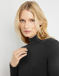 Gerry Weber Elegantes Strickkleid Aus Rippstrick -Gerry Stil Geschaft elegantes strickkleid aus rippstrick 100