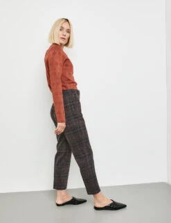 Gerry Weber Fein Karierte 7/8 Hose Citystyle 11 Gerry Weber Fein Karierte 7/8 Hose Citystyle -Gerry Stil Geschaft fein karierte 78 hose citystyle 102