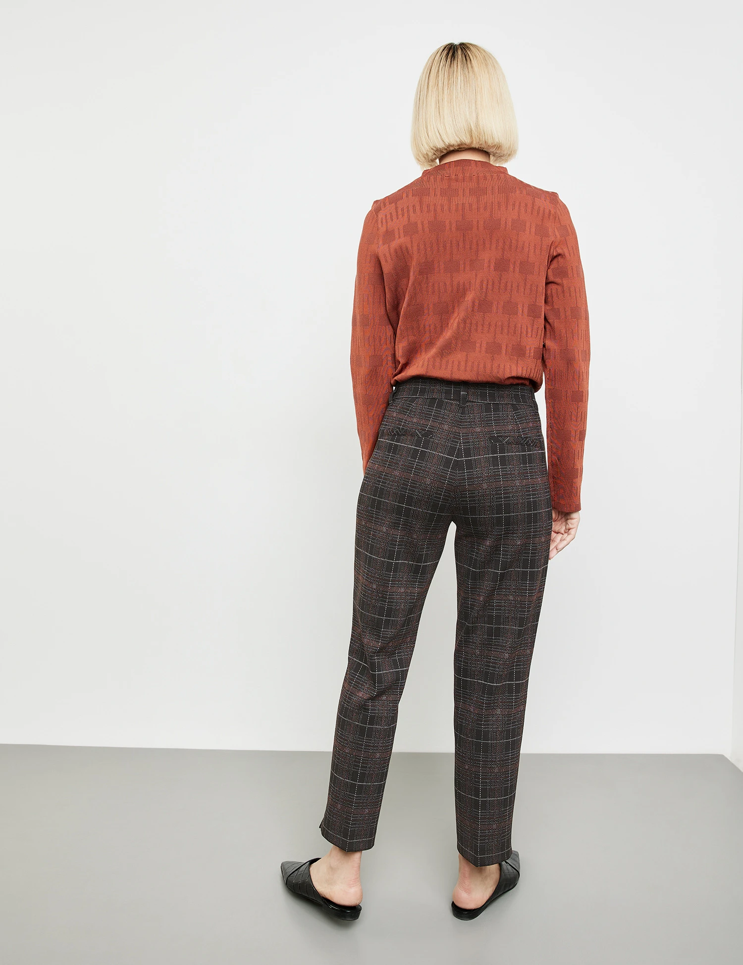 Gerry Weber Fein Karierte 7/8 Hose Citystyle 6 Gerry Weber Fein Karierte 7/8 Hose Citystyle – Bild 6