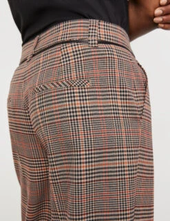 Gerry Weber Fein Karierte Hose Wide Leg -Gerry Stil Geschaft fein karierte hose wide leg 100