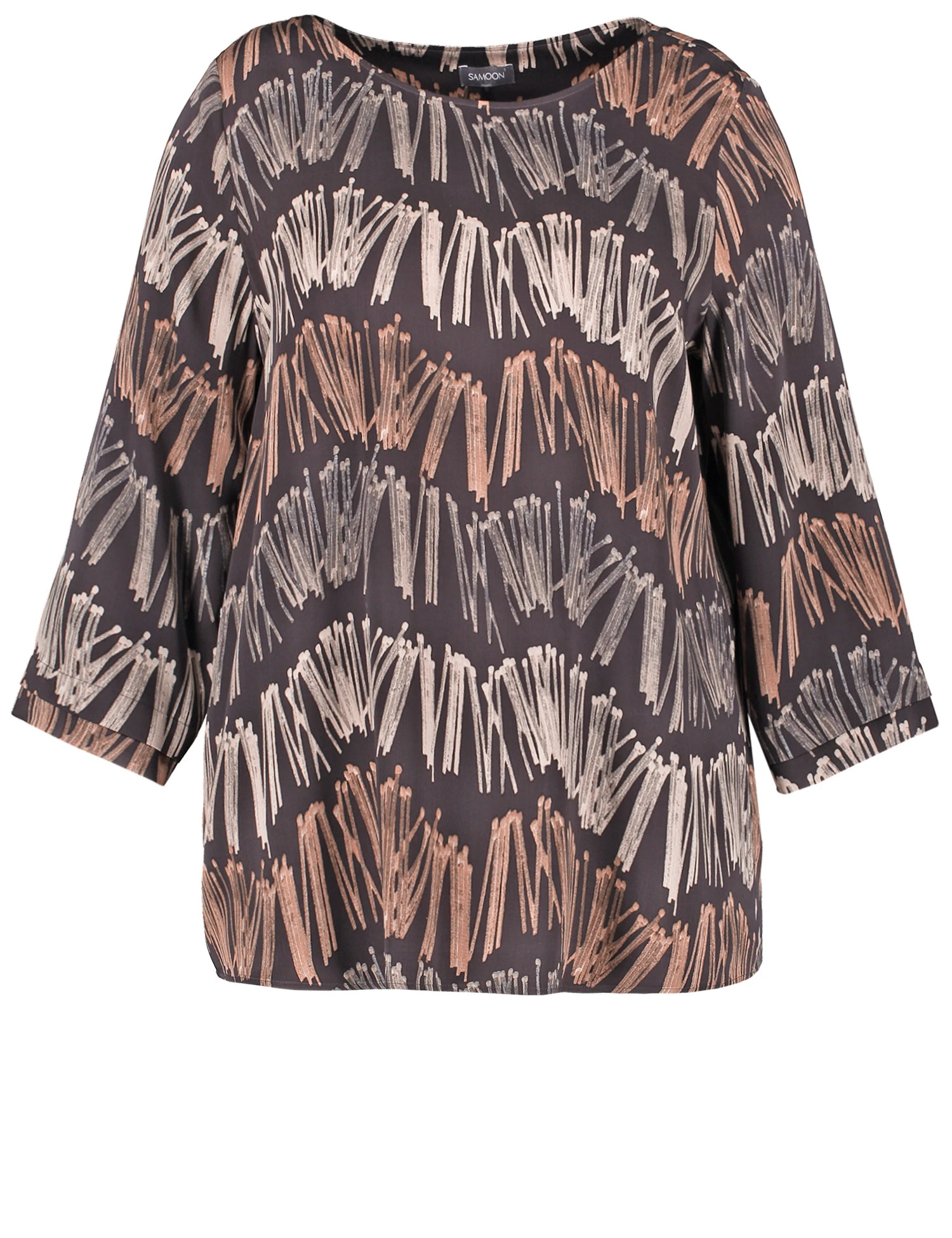 Fein Schimmernde 3/4 Arm Bluse 2 Fein Schimmernde 3/4 Arm Bluse – Bild 2