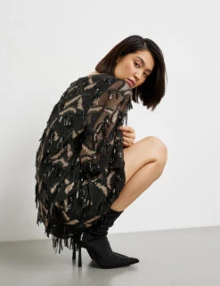 Taifun Festliches Kleid Mit Pailletten-Zier -Gerry Stil Geschaft festliches kleid mit pailletten zier 102