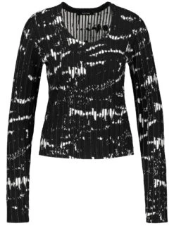 Gerry Stil Geschaft -Gerry Stil Geschaft figurbetonter pullover mit strickmuster 02