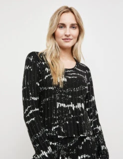 Taifun Figurbetonter Pullover Mit Strickmuster