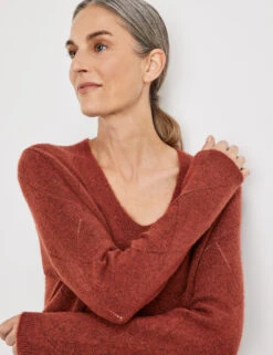 Gerry Weber Flauschiger Pullover Mit Ajour-Details 10 Gerry Weber Flauschiger Pullover Mit Ajour-Details -Gerry Stil Geschaft flauschiger pullover mit ajour details 100