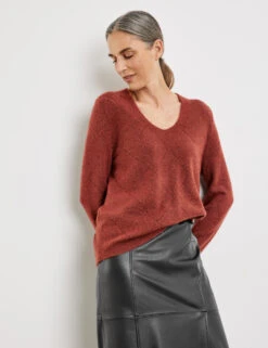 Gerry Weber Flauschiger Pullover Mit Ajour-Details 11 Gerry Weber Flauschiger Pullover Mit Ajour-Details -Gerry Stil Geschaft flauschiger pullover mit ajour details 102