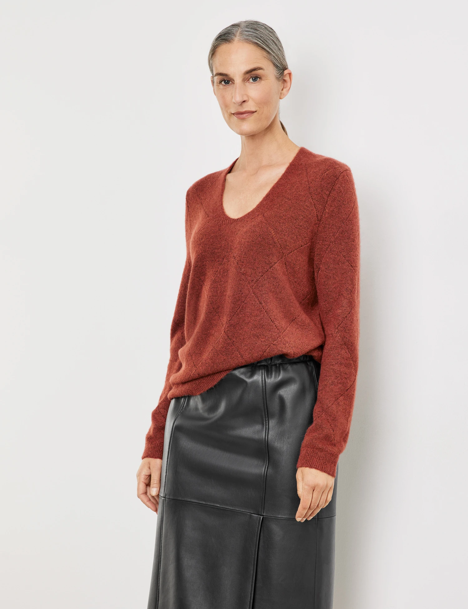 Gerry Weber Flauschiger Pullover Mit Ajour-Details 1 Gerry Weber Flauschiger Pullover Mit Ajour-Details