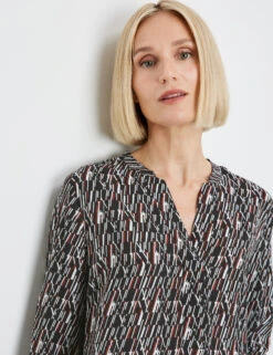 Gerry Weber Fließende Tunika Mit Allover-Dessin -Gerry Stil Geschaft fliessende tunika mit allover dessin 100