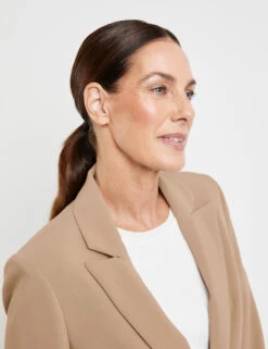 Gerry Weber Fließender Blazer Mit Stretchkomfort -Gerry Stil Geschaft fliessender blazer mit stretchkomfort 100