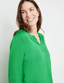 Gerry Weber Fließendes Langarm Blusenshirt -Gerry Stil Geschaft fliessendes langarm blusenshirt 100