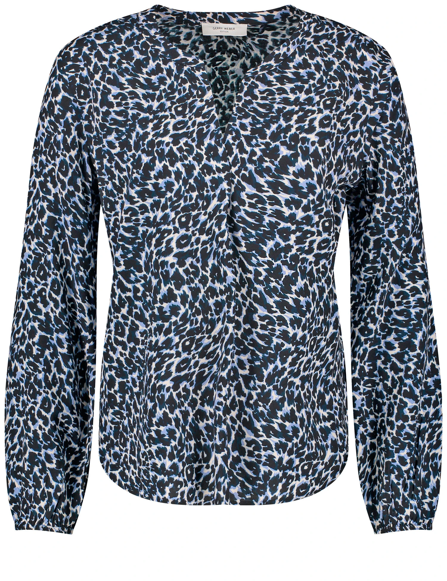 Gerry Weber Gemusterte Bluse Mit Falte Am Vorderteil 2 Gerry Weber Gemusterte Bluse Mit Falte Am Vorderteil – Bild 2