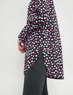 Taifun Gemusterte Longbluse Mit Verlängertem Rückenteil -Gerry Stil Geschaft gemusterte longbluse mit verlaengertem rueckenteil 100