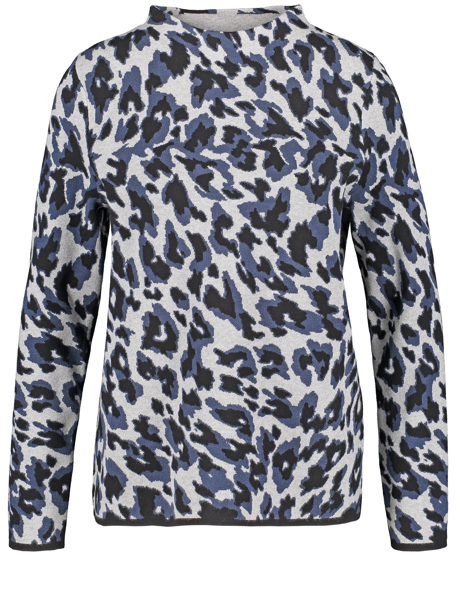 Gerry Weber Gemusterter Pullover Mit Kurzem Stehkragen 2 Gerry Weber Gemusterter Pullover Mit Kurzem Stehkragen – Bild 2