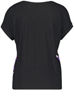 Gerry Weber Gemustertes Blusenshirt Mit Material-Patch -Gerry Stil Geschaft gemustertes blusenshirt mit material patch 03